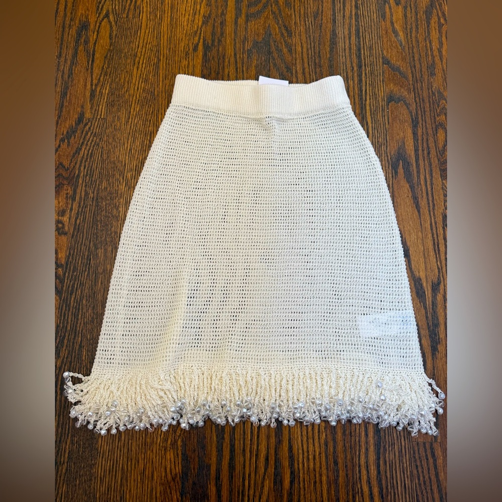PARIS GEORGIA BEADED FRINGE SKIRT